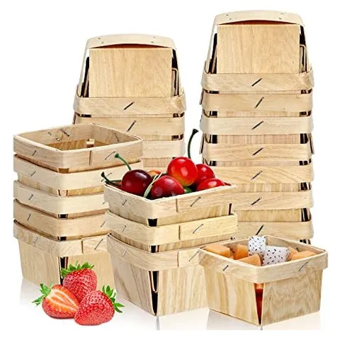 Hoolerry Mini Wooden Gift Baskets