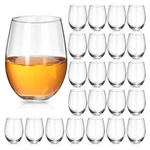 Hoolerry Stemless Wine Glasses, 18 oz
