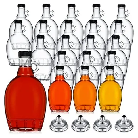 Hoolerry Glass Maple Syrup Bottles – Black