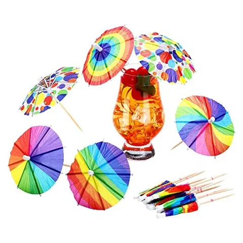 Hoolerry Rainbow Drink Umbrellas