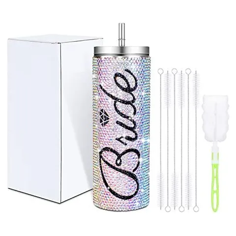Hoolerry Rhinestone Bride Tumbler – Skinny