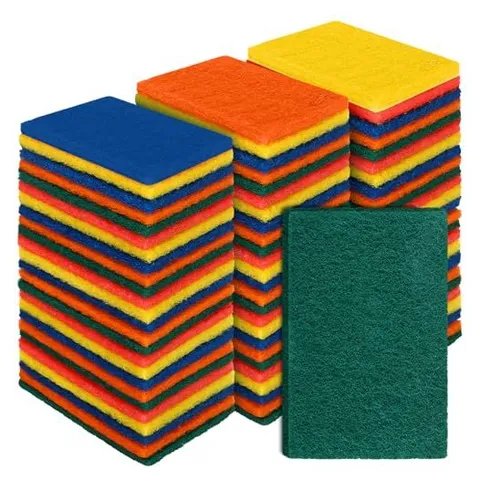 Hoolerry Heavy-Duty Scouring Pads – Multicolor