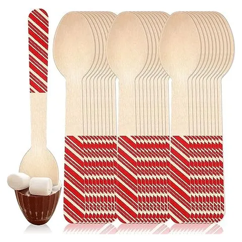 Hoolerry Disposable Wooden Spoons – Classic Style