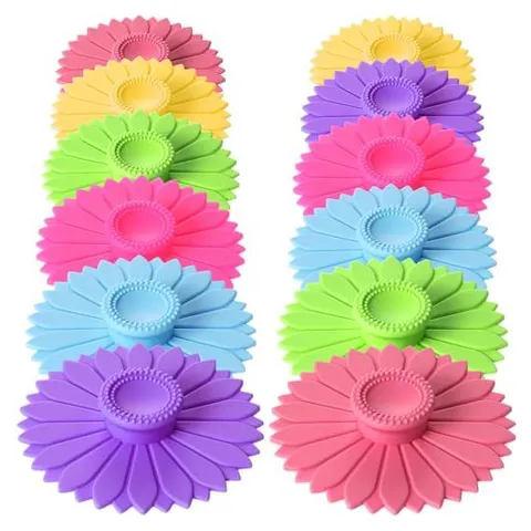 Hoolerry Silicone Cup Covers – Bright Color · Sunflower