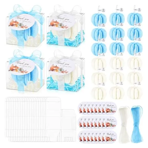 Hoolerry Pumpkin Candle Favors – Blue,white · Pumpkin