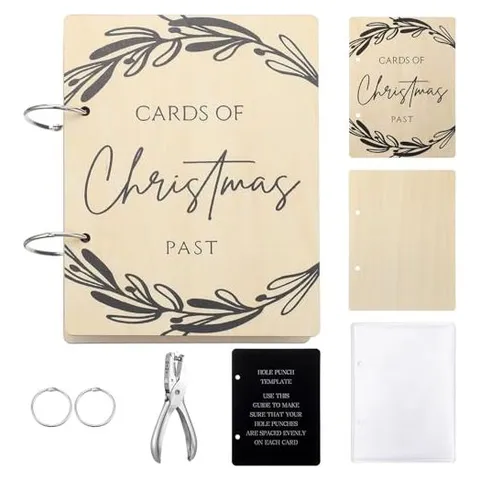 Hoolerry Christmas Card Organizer Set – Classic