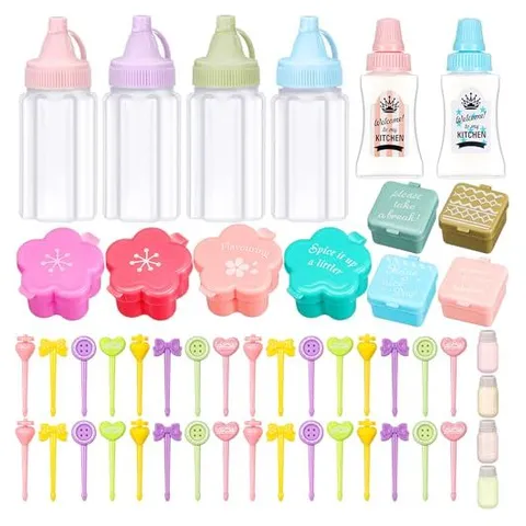 Hoolerry Mini Bento Lunch Accessories for Kids – Macaron Candy