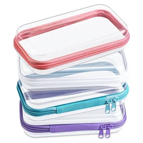 Hoolerry Hard Clear Zipper Cases – Soft · Clear