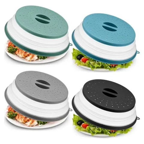 Hoolerry Microwave Splatter Covers – Gray, Black, Ink Blue, Dark Green