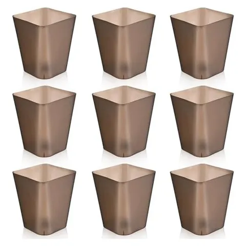 Hoolerry Small Trash Cans, 2 Gallon – Brown