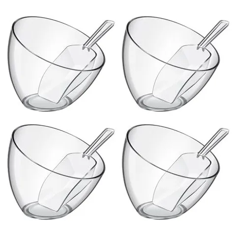 Hoolerry Candy Bowls & Jars with Scoops – Clear