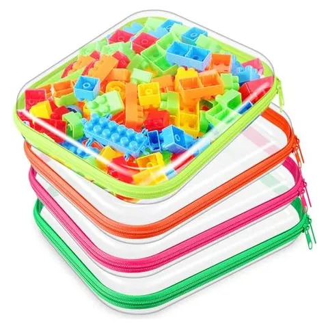Hoolerry Hard Clear Zipper Cases – Neon · Clear