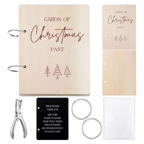 Hoolerry Christmas Card Organizer Set – Elegant