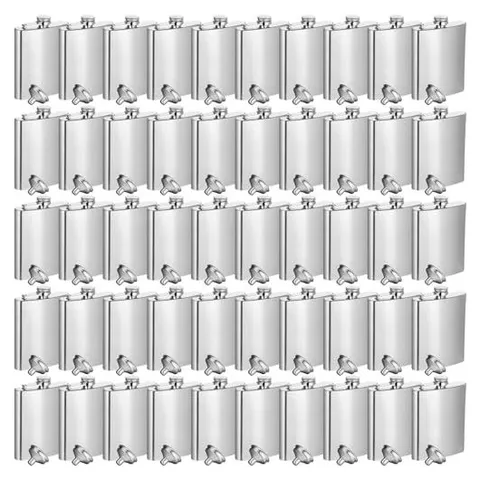 Hoolerry Stainless Steel Hip Flasks – Silver