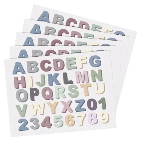 Hoolerry Monogram Vinyl Sticker Sheets – Morandi