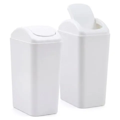Hoolerry Small Trash Can, 3 Gallon – White